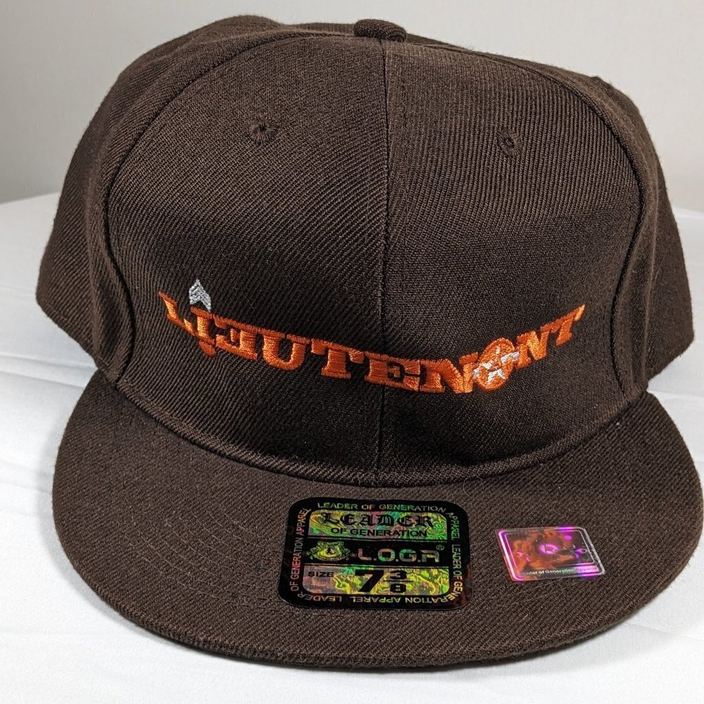 New Leader Of Generation Apparel L.O.G.A. Brown Lieutenant Ball Cap Size 7 3/8